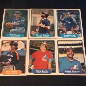 1982 Fleer Baseball Lot Partial Set - 250+ cards